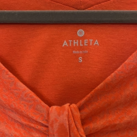 Athleta printed orange dress - Picture 2 of 4